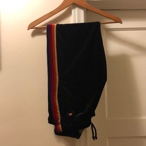 Aviator Nation Black Velvet sweatpant
